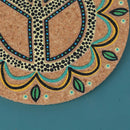 4Pcs Pot Holder Tabletop Decor Round Shape Heat Insulation Natural Cork Pine Hn