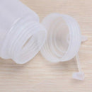 250ml White transparent Plastic Sauce Squeeze Bottle Dispenser With Cap D3G9
