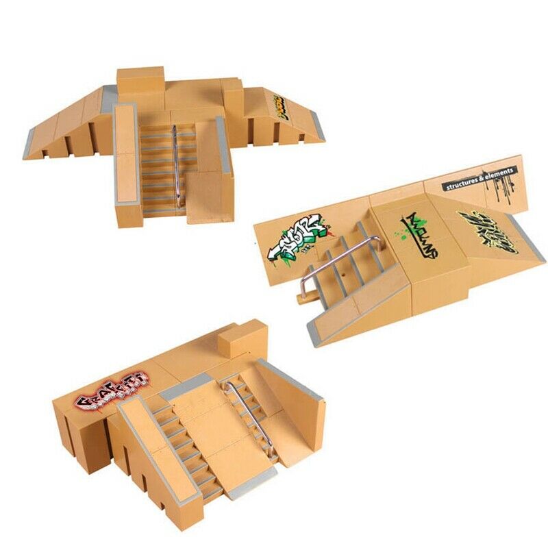 Mini Fashion Finger Skate Park Ramp Kits Rain Skateboard Fingers Training P I3Y1