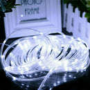 100 LEDs Solar String Light Waterproof Rope Tube Lights Outdoor Garden Tree