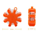 Mini 8LED Warning Light Emergency Work Lights Magnetic Flashlight (Red)