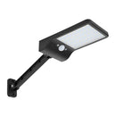 50LED Solar PIR Motion Sensor Street Path Light with Remote Control (Black)
