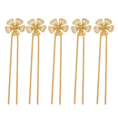 5x Ladies Metal French Clip Flower Leaves Hair Clip Retro Hairpin Barrette N
