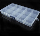 15Cells Plastic Storage Box Case For Sewing Bobbins Spools Organisers Contain JR