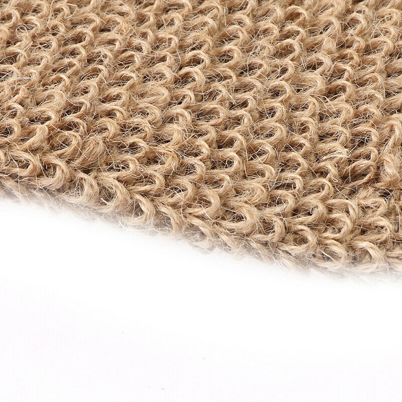 100% Natural Exfoliating Scrubber Jute Hemp Back Bath and Shower Clean BodyS Ew