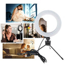 Lightweight Makeup Video Lamp with Adjustable Tripod for Selfies of 6