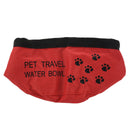 8inch Fold Up Travel Dog Water Drinking Bowl L3K6