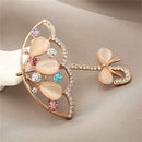 Opal And Rhinestone Umbrella Brooch Pin Cute Korea Style Brooches For Women ^
