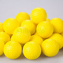 10pcs PE Plastics soft Golf Balls Indoor Outdoor Practice Training YellowCei TO