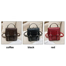 Fashion Small Shoulder Bag Pu Leather Ladies Backpack Stone Retro Bag Femal