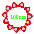 100 Pcs/Lot Mini Wooden-Red Love Heart Sponge Stickers Del Fridge/Wall We YYT