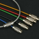New Outdoor Hiking Stainless Steel Wire Rope Keychain Key Ring Cable Holder Tool