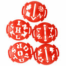 1 x Golf Ball Marker Base with Different Templates - Red and Black