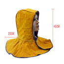 Cowhide Leather Hood Welding Helmet Electric Welding Work Cap Head Protector yhn