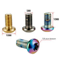 12pcs M5x10mm Disk Brake Rotor Bolts MTB Bike Brake Disc Screw (Multicolor)