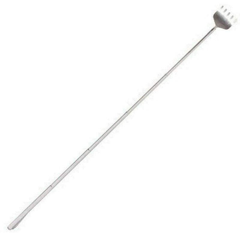 Metal Stainless Steel Back Scratcher Telescopic Extendable Extender Claw Y1 O6H8
