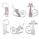 Cute Cat Design Metal Cutting Dies For DIY Scrapbooking Album Paper Cards HT FT