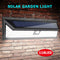 LED Solar Wall Light Waterproof Human Motion Sensor Warning Lamp for Garden A#S