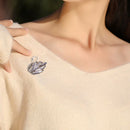 1pc Rhinestone Crystal Swan Pins and Brooches for Women Swan Animal BroochB Hn