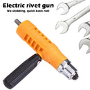 Electric Rivet Nut Gun Riveting Tool Cordless Insert Riveter Adapter Kit Tools