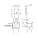 Mini Peristaltic Pump Head With Tube Small Flow Stepper Motor