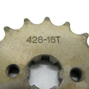 2x 16T Teeth 17mm 428 Chain Front Sprocket Cog  Quad