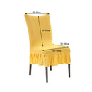 Stretch Spandex Short Dining Chair Seat Cover Home Kitchen Dining Bar Decor