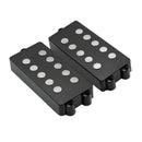 2 Pcs Black Magnet M Style Bass Humbucker 5 String Pickup for Bass Guitar