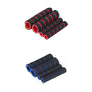 4 Pairs Motorbike Sponge Foam Nonslip Handlebar Grips Protector Red & Blue