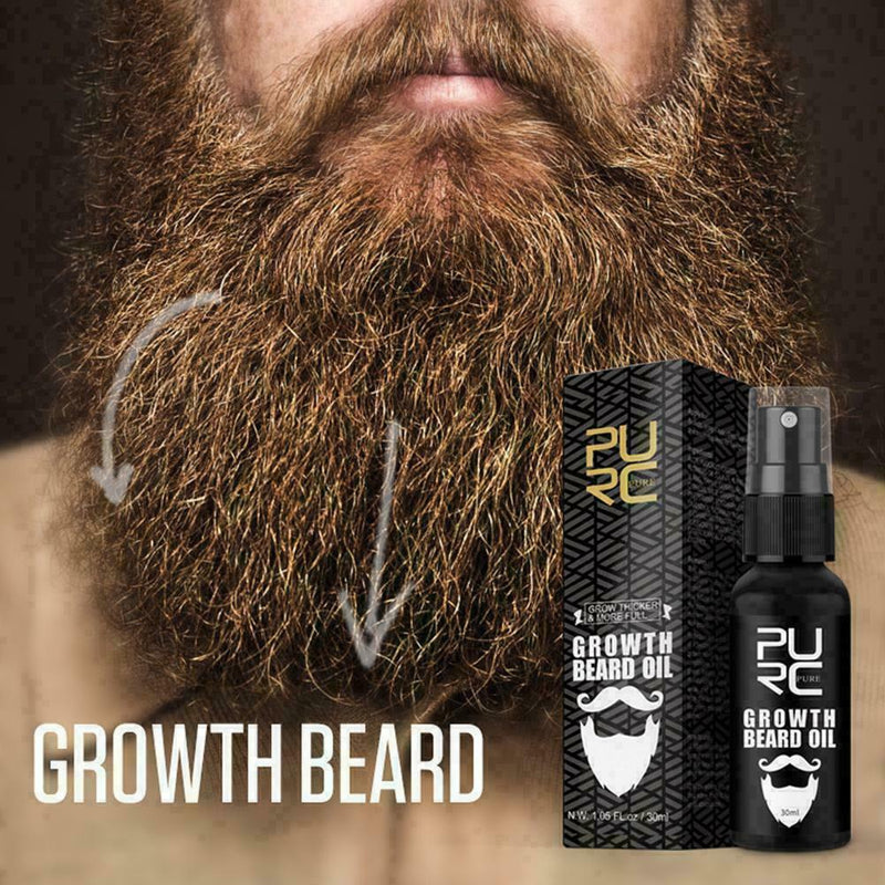 Natural Organic Men's Beard Growth Oil Thickener Beard Beard Essential Oil E4R6