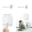 Portable Wireless Remote Transmitter No Wall Power Wall Light Smart Switch 86 Kw