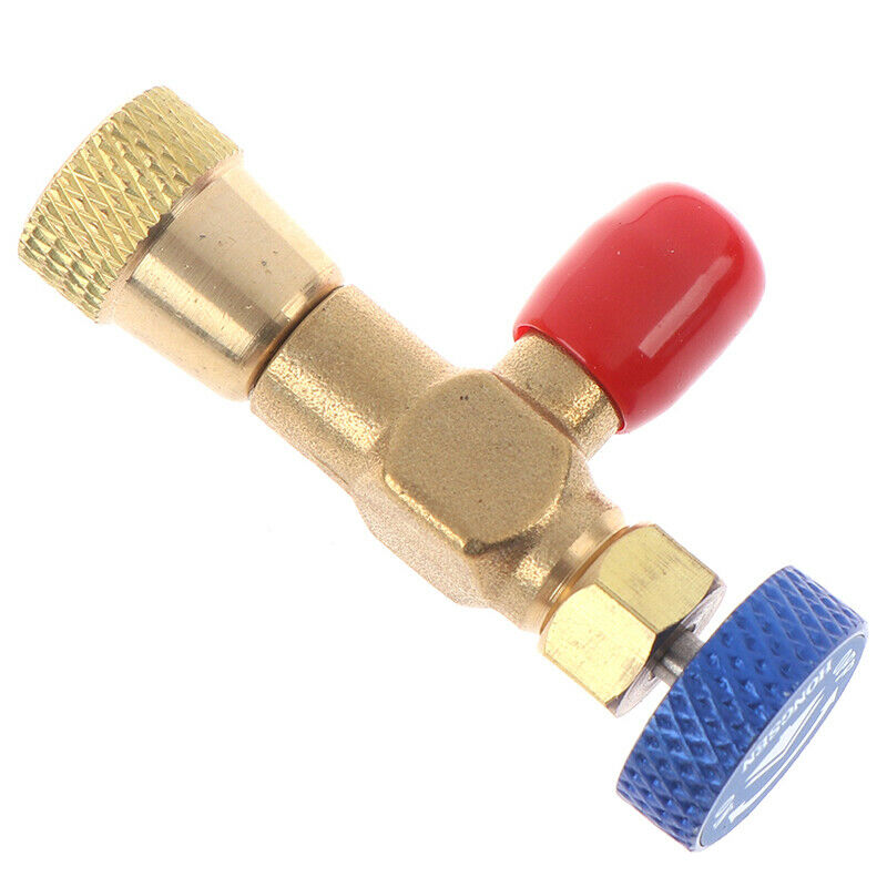 R22 Refrigeration Charging Adapter Air Conditioning Charging Valve 1/4" -1/4" Bj