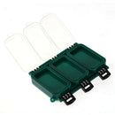 Double Sided 6 Compartments Waterproof Plastic Fishing Tackle Box Lure Box