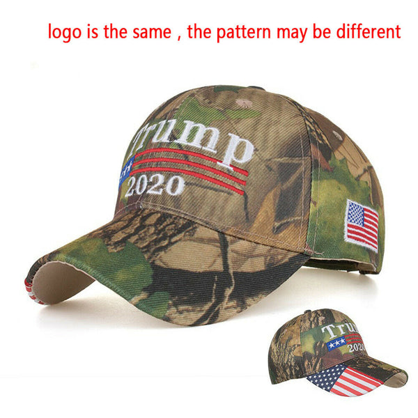 Donald Trump 2020 Cap Camouflage USA Flag Baseball Caps Keep America Great H Bj