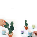 Coaster Mat Cactus Potted Plants Shape Cup Mat Heat Insulation Pad Table DeS Ew