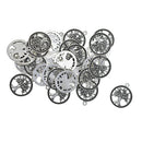 30x Alloy Round Tree Tags Pendant Charms Necklace Bracelet Jewelry Findings