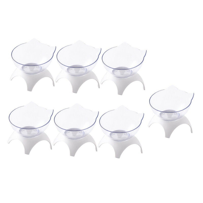 7x Cat Dog Elevated Food Bowls Eco-friendly Raised Feeder Small Pet Teddy