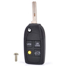 4Button Flip Remote Key Fob Shell Folding Case fit for Volvo S40 V40 C70 S60 S80