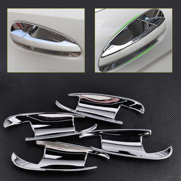 4x fit for Mercedes W166 ML350 X166 GL450 13-15 Chrome Door Handle Cup Bowl Trim