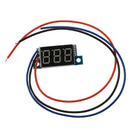 LED Mini Voltmeter Voltage Indicator Panel Meter DC 0-9,99V 20 mA Yellow Ne K5V2