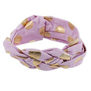 Baby Elastic Headbands with Hair Bows (Cross Light purple)