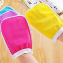 1PC Shower Exfoliator Two-sided Bath Glove Body Cleaning Scrub Mitt RandES