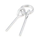 4Pcs 65mm Awning Tent Poles Rings with 2 Pins for Outdoor Camping Hiking Travel
