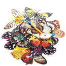 20pcs 10cm Artificial Butterfly Luminous Pin Clip for Home Christmas Weddin K8V3