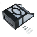 4Pcs 60mA Solar Powered LED Fence Wall Lights Outdoor Patio Shed Path Lamp