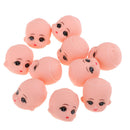 10 Pieces Mini  Heads Mold Bald Head Sculpt With Big Eyes For 5inch Mini Bathing
