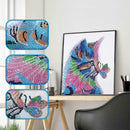 5D DIY Special Shaped Diamond Painting Butterfly Cat Cross Stitch Embroider