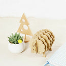 Sheep Shape Non-heat Coasters DIY Placemat Coffee Cup Pad Handmade Wood Ani