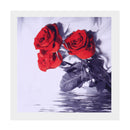 3 Panel Rose in Water Abstract Art Unframed Wall Picture Art Painting