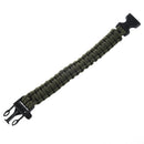 5X( Paracord Parachute Cord Survival Bracelet - OD Green P6S9)